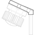 Cooper Capri - JM5 - Couvercle pour montage VMVL sur mât 1''1/2 incliné à 25°