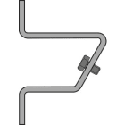 Cooper Capri - Paire d'étriers en inox pour fixation murale à 30°