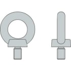 Cooper Capri - Paire d'anneaux de suspension M8 en inox pour montage suspendu