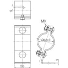 Cooper Capri - LB48-FT Paire de colliers en acier galvanisé pour tube diam. 48,3mm