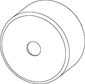 Cooper Capri - SEO48-K Bouchon d'extrémité jaune ouvert pour tube diam. 48,3mm