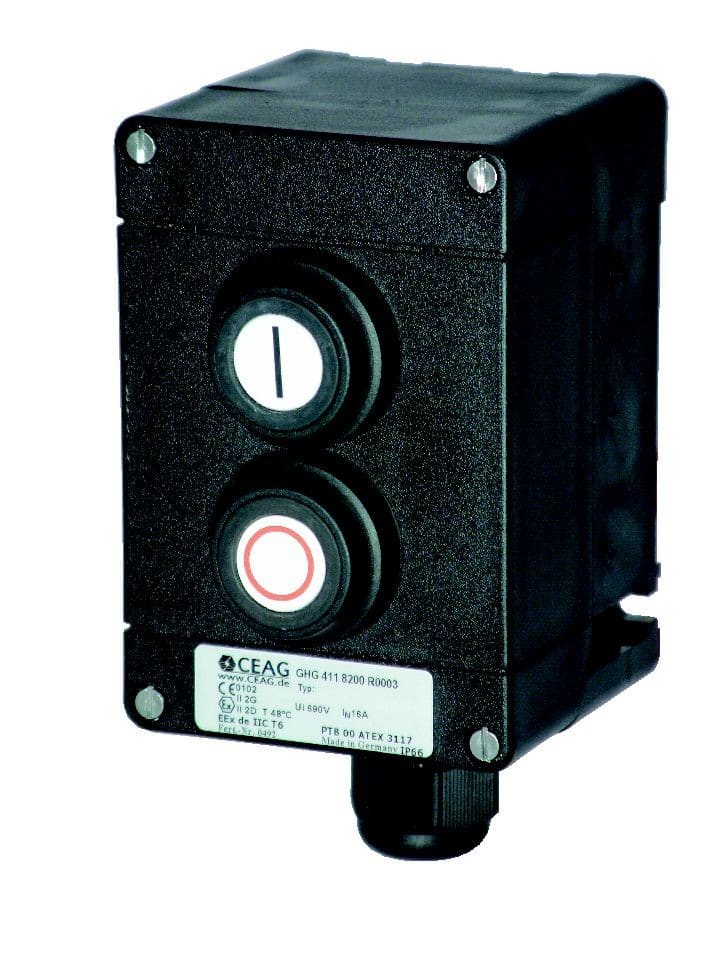 Cooper Capri - GHG411.82 - 2 boutons poussoirs à impulsion 1NO+1NF