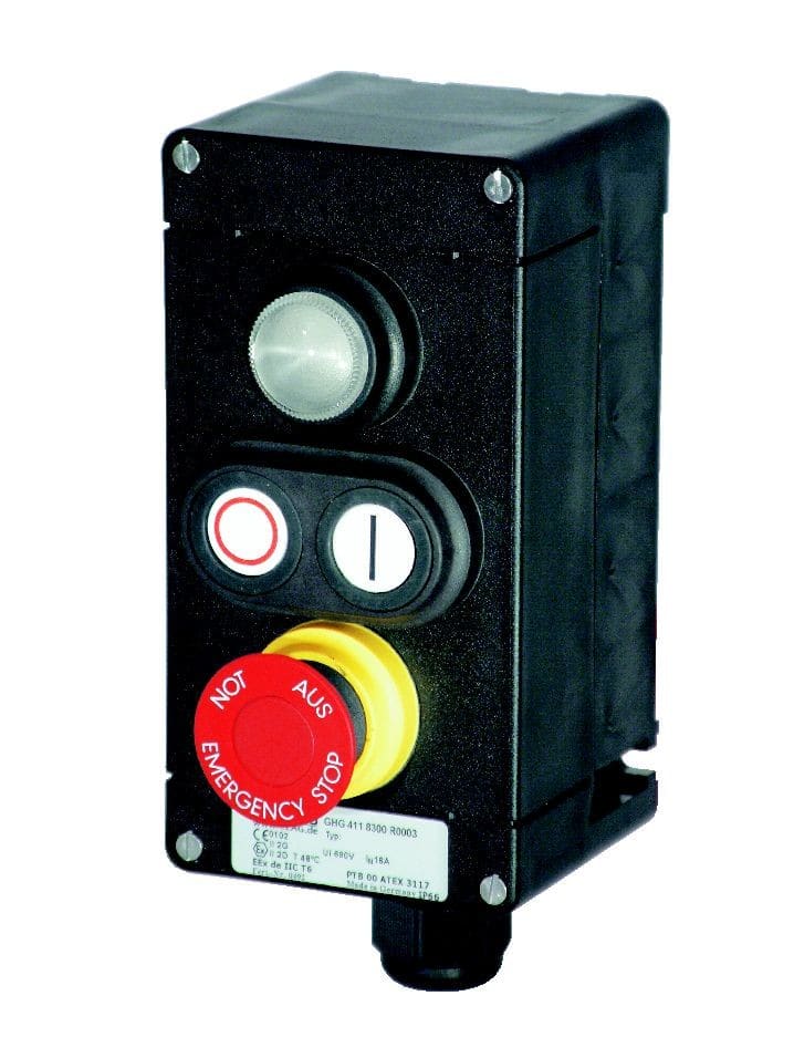 Cooper Capri - GHG411.83 - 1 "AU" 1NO+1NF + 1 dble BP à impulsion 1NO+1NF + 1 voy. 20-250VAC/DC