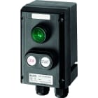 Cooper Capri - GHG432 - 1 double BP à impulsion 1NO+1NF + 1 voyant à led 20-250VAC/DC