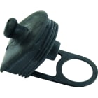 Cooper Capri - Bouchon d'étanchéité noir en caoutchouc pour clé d'ouverture de la vasque