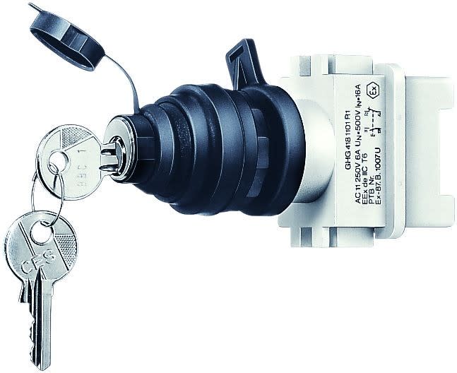 Cooper Capri - Bouton poussoir à clé 2NO (mécanisme n°10)