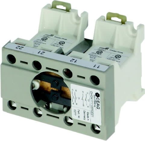 Cooper Capri - Bloc contact 4 pôles 2 plongeurs avec contacts 1NO+3NF pour poste de commande