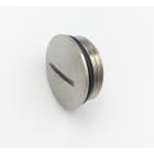 Cooper Capri - Bouchon rond à fente + joint - Pg 9 - laiton nickelé