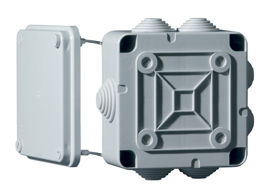 Cooper Capri - Boite étanche Nautilus avec couvercle clipsable 1/4 de tou IP55  105X105X55 650°