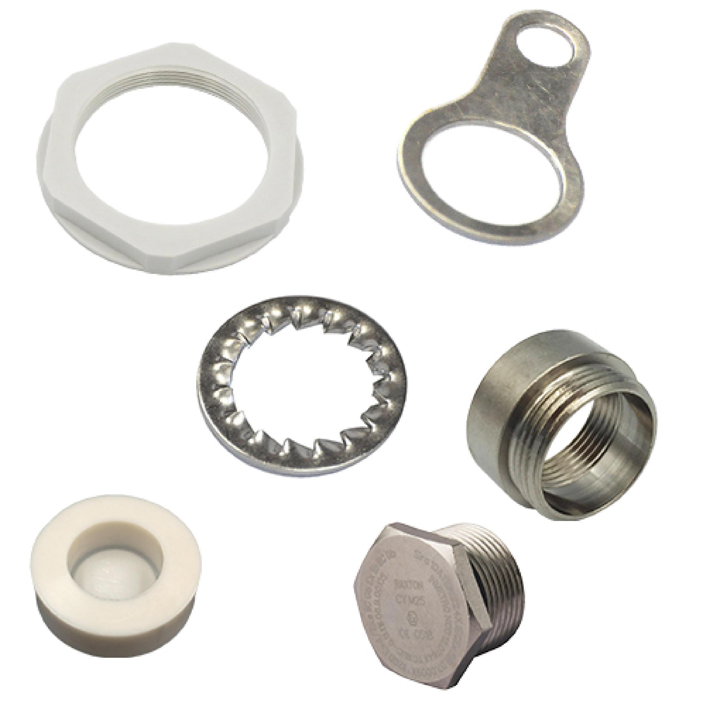 Cooper Capri - Bague de mise à la masse - Taille ISO12 / Pg07 - laiton nickelé