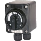 Cooper Capri - Interrupteur de sécurité 3x10A poignée noire, avec PE polyamide 2M20