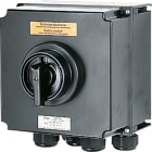 Cooper Capri - Interrupteur de sécurité 6x80A poignée noire, avec PE polyamide 4M50+1M25