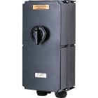 Cooper Capri - Interrupteur de sécurité 3x180A poignée noire, avec PE polyamide 2M63+1M25