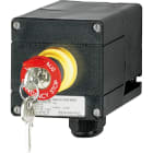 Cooper Capri - GHG411.81 - 1 coup de poing à déverrouillage par clé "EMERGENCY STOP" 1NO+1NF