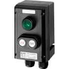 Cooper Capri - GHG432 - 1 double BP à impulsion 1NO+1NF + 1 voyant à led 20-250VAC/DC.