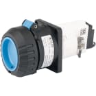 Cooper Capri - Socle encastrable 16A-2P+T-230V pour montage sur porte