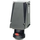 Cooper Capri - Socle mural 32A-3P+T-500V avec 1 PE M40 + 1 PE M25 polyamide et contact aux. NO