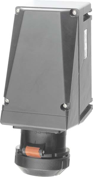 Cooper Capri - Socle mural 32A-3P+N+T-380/415V avec 2 entrées métal M32 sans PE