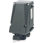 Cooper Capri - Socle mural 16A-3P-24V avec 1 PE M25 polyamide et 1 bouchon M25