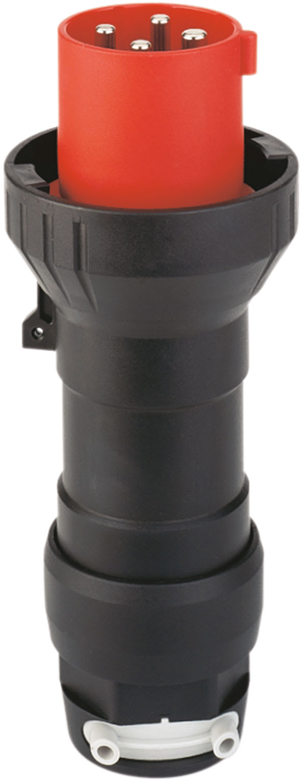 Cooper Capri - Fiche 125A-3P+T-500V avec serre câble diam. ext. 21-58mm