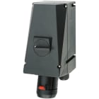 Cooper Capri - Socle mural 125A-3P+T-690V avec 1 PE M63 + 1 PE M25 polyamide et contact aux. NO