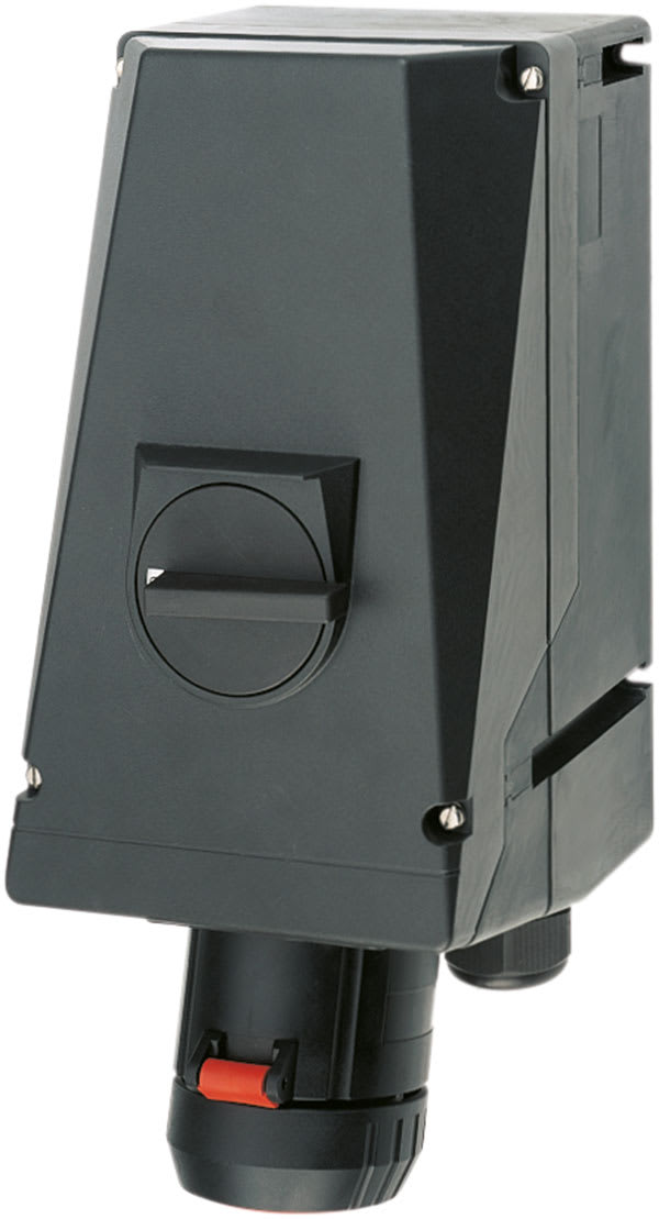 Cooper Capri - Socle mural 125A-3P+N+T-220/380V avec 2 entrées métal M50 sans PE