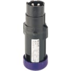 Cooper Capri - Fiche 16A-3P-42V avec serre câble diam. ext. 9-17mm