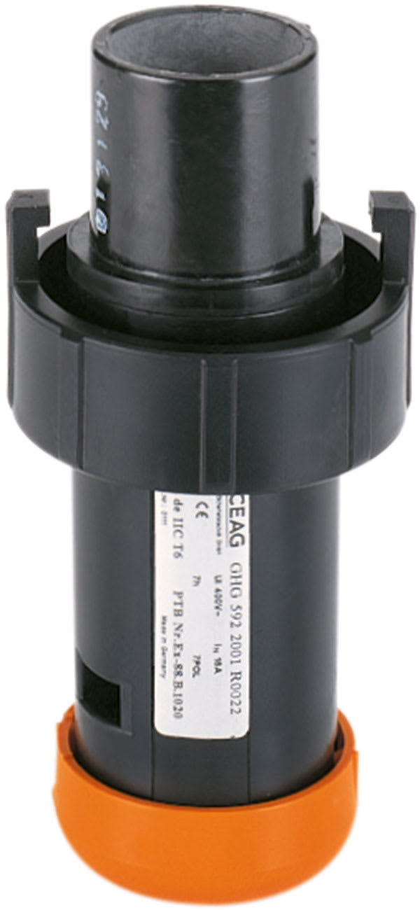 Cooper Capri - Fiche 16A-6P+T-500V avec serre câble diam. 9-17mm