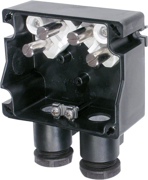 Cooper Capri - eAZK961 - BJ polyamide - 4 bornes 4x4mm² - 2 PE M25 polyamide