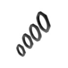 Cooper Capri - Ecrou hexagonal en polyamide noir filetage M16