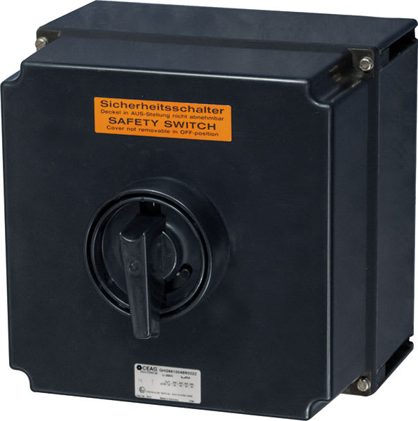 Cooper Capri - Interrupteur de sécurité 4x40A pour zone 22, avec PE polyamide 2M40+1M25