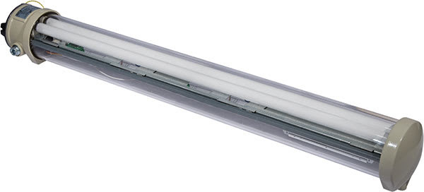 Cooper Capri - AB12-265 LED 1EF - Lum. pour 2 tubes LED T8 G13 1500mm - 2 entrées M25 (sans PE)