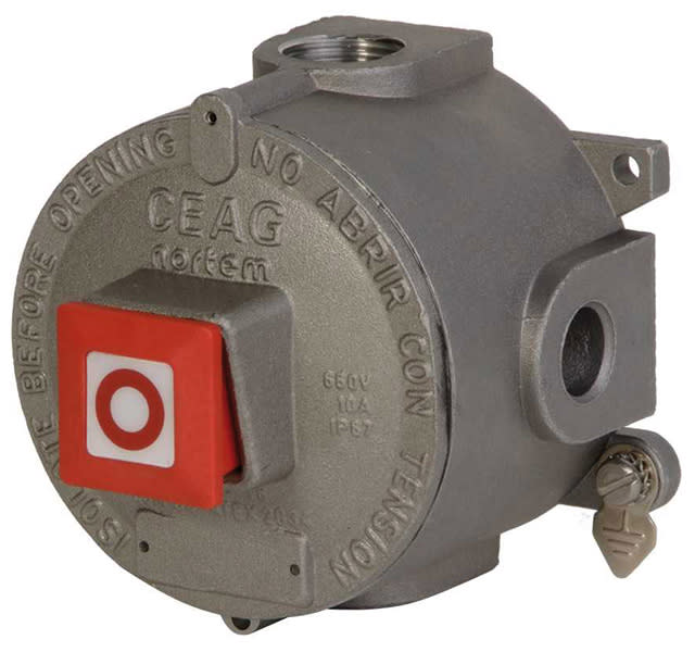 Cooper Capri - EFS-D - 1 "AU" pousser-tirer 1O+1F étiquette "0" - 1 entrée 3/4" sans PE