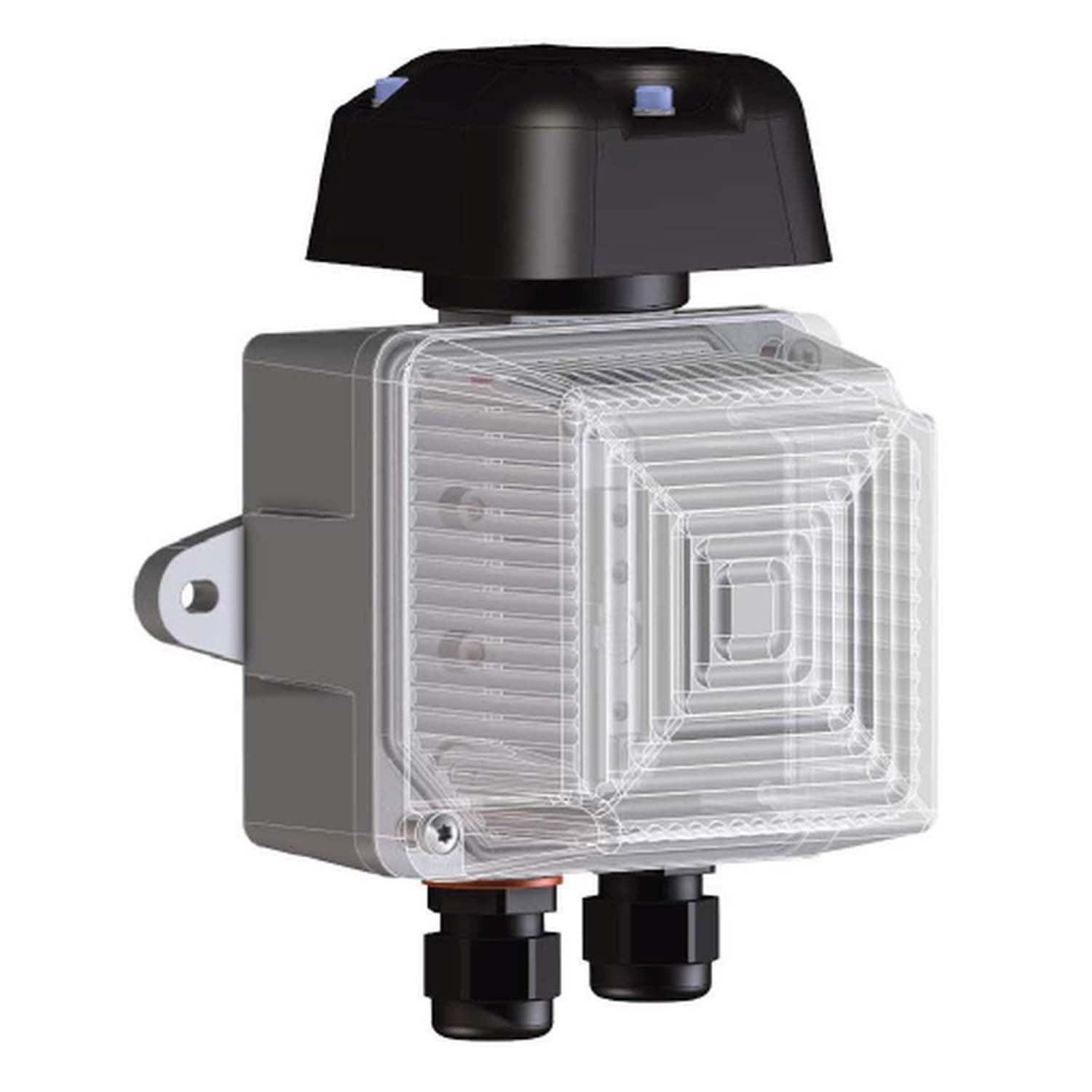 Cooper Capri - Combiné sonore et lumineux externe TWIN-EExII rouge, 90 dB(A), 230 V AC