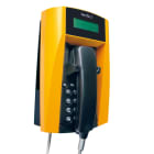 Cooper Capri - Téléphone ExFernTel3 jaune analogique, 95 dB, avec cordon spiralé