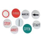 Cooper Capri - Lot de pastilles de repérage pour BP (rouge/verte/blanche/ON/OFF/0/I/START/STOP)