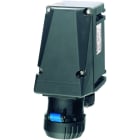 Cooper Capri - Socle mural 16A-3P+T-380/415V avec 2 PE M25 polyamide et contact aux. NO