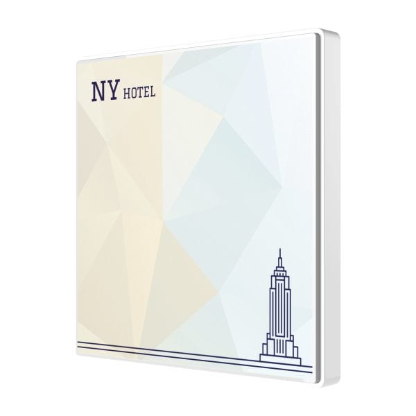 ZENNIO - Interrupteur capacitif Square TMD 1 bouton. Capteur Température - Personnalisé