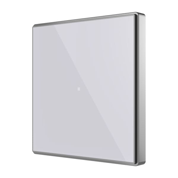 ZENNIO - Interrupteur capacitif Square TMD 1 bouton. Capteur Température - Argent