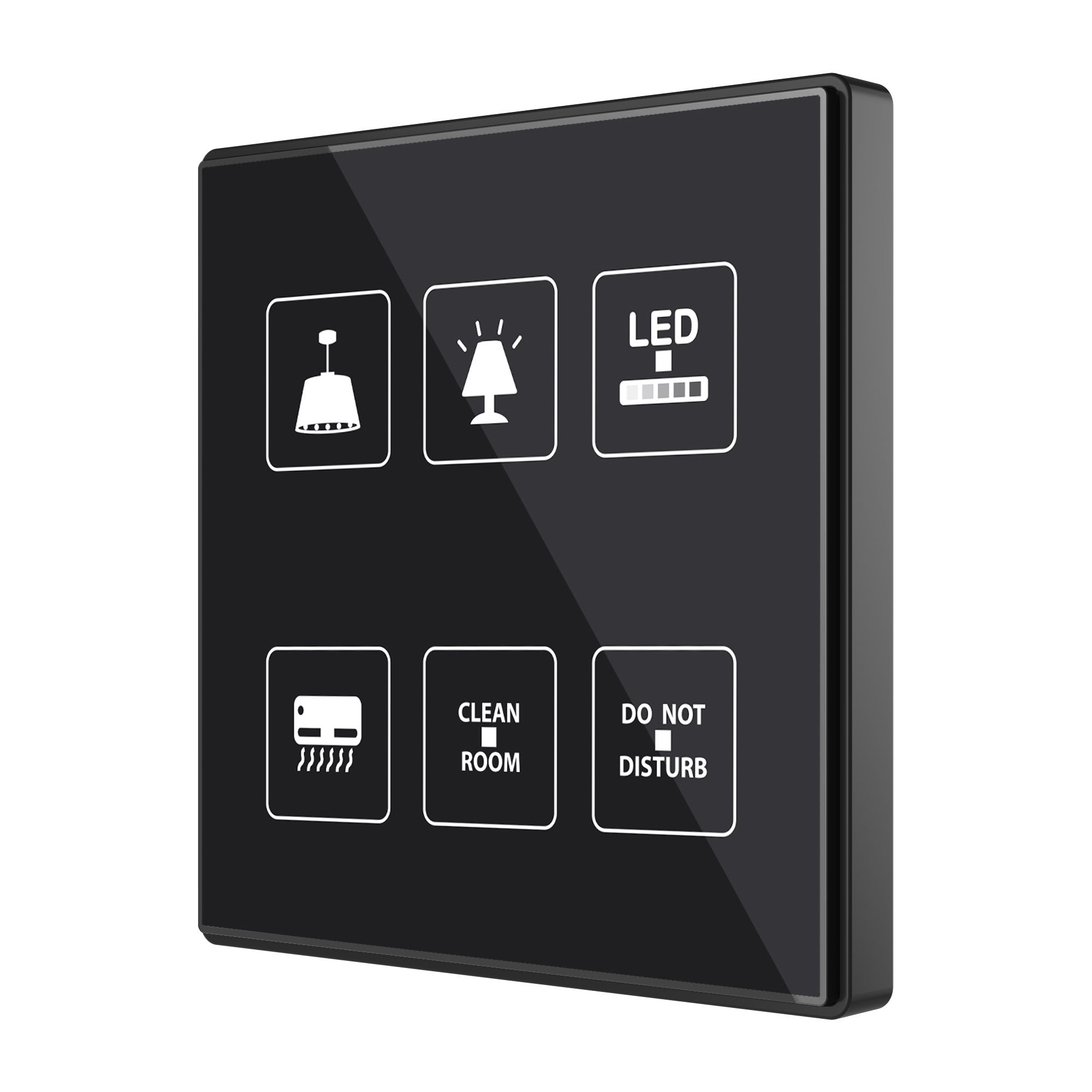 ZENNIO - Interrupteur capacitif Square Touch-MyDesign de 6 boutons