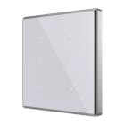 ZENNIO - Interrupteur capacitif Square TMD 6 boutons. Capteur Température - Argent