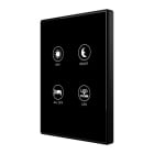 ZENNIO - Interrupteur capacitif TMD de 4 boutons avec thermostat. Cadre polycarbonate ...