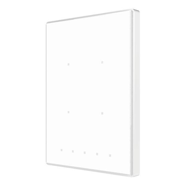 ZENNIO - Interrupteur capacitif TMD de 4 boutons avec thermostat. Cadre polycarbonate ...