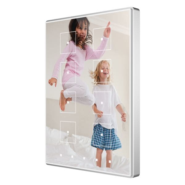 ZENNIO - Interrupteur capacitif TMD de 8 boutons avec thermostat. Cadre polycarbonate ...