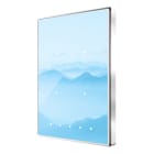 ZENNIO - Interrupteur capacitif TMD de 4 boutons avec thermostat. Cadre chromé - Perso...