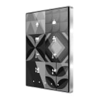 ZENNIO - Interrupteur capacitif TMD de 8 boutons avec thermostat. Cadre chromé - Perso...