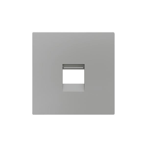 ZENNIO - ZS55. Cache pour connecteur RJ45 55 x 55 mm - 1 connecteur - Argenté
