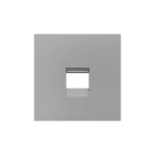 ZENNIO - ZS55. Cache pour connecteur RJ45 55 x 55 mm - 1 connecteur - Argenté