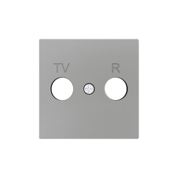 ZENNIO - ZS55. Cache pour connecteur TV/R 55 x 55 mm - Argenté
