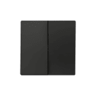 ZENNIO - ZS55. Touche double pour mécanisme 55 x 55 mm - Anthracite